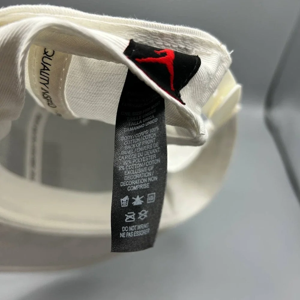Air Jordan Hat Men White Embroidered Logo‎ Jumpman Nike Pro Snap Back Cap